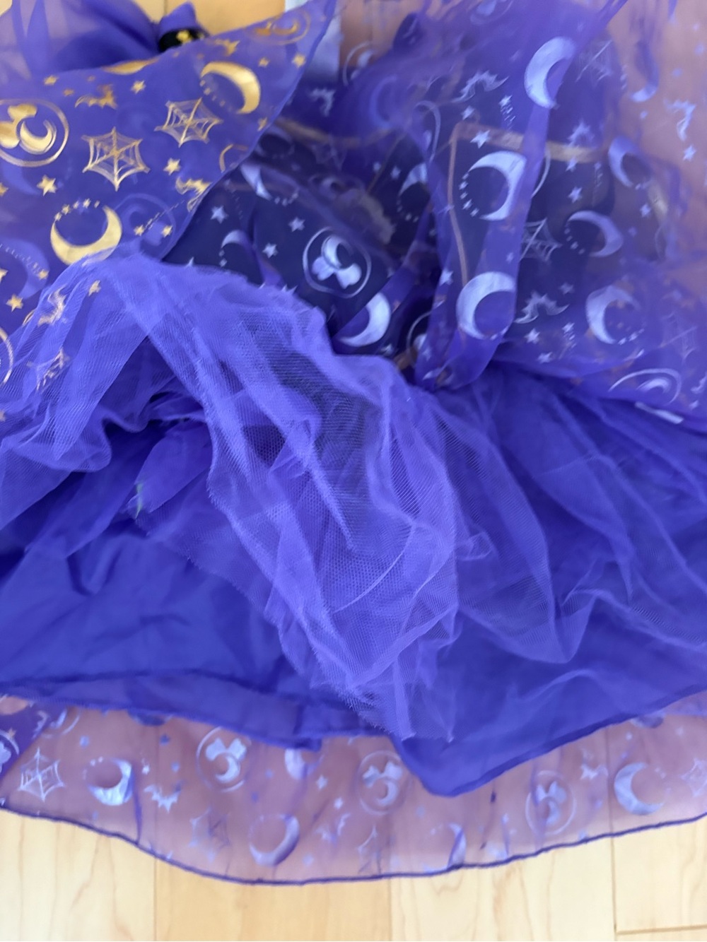 Purple Minnie Mouse Witch Kids Costume Dress-3YO - Picture 4 of 5